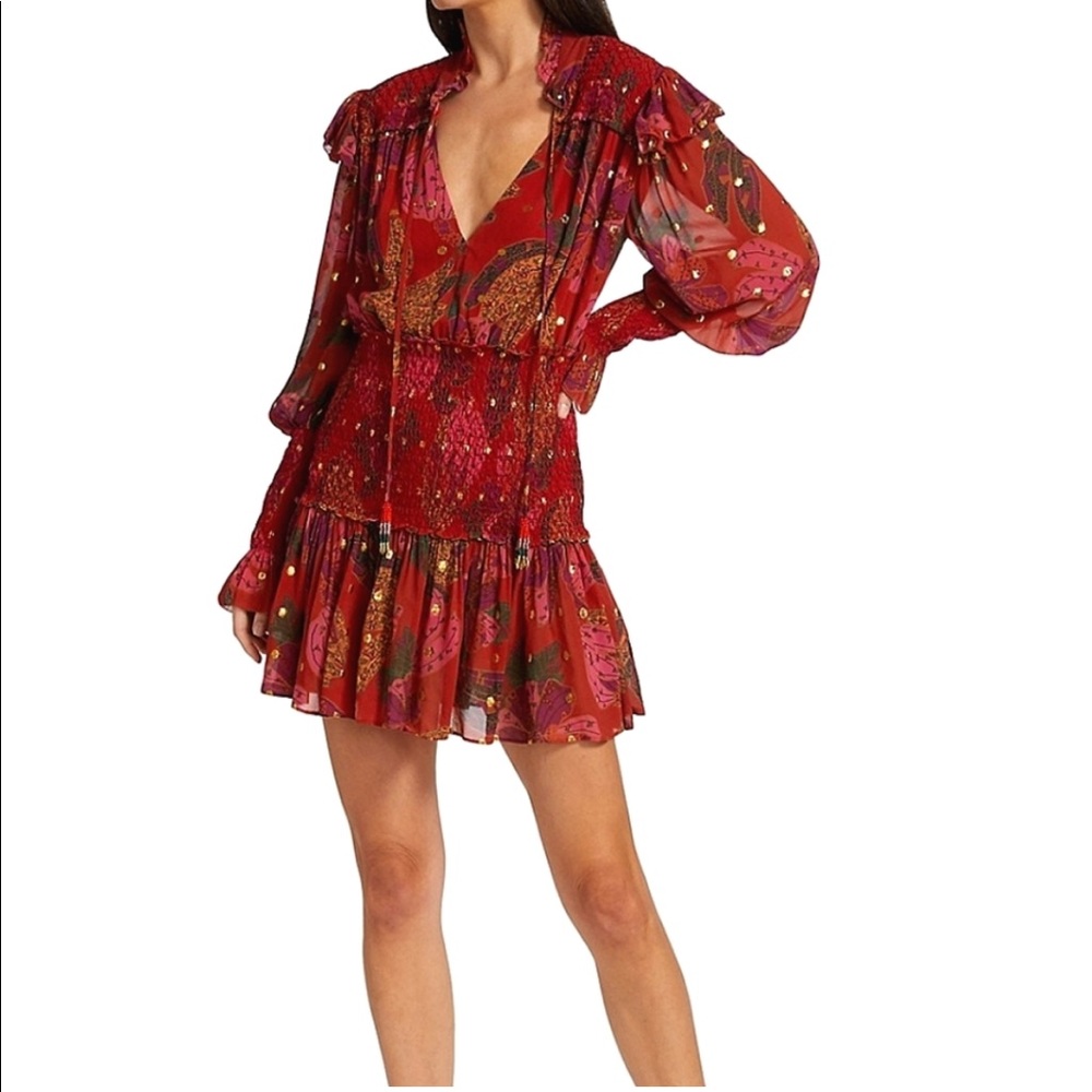 NWT FARM Rio Banana Flowers dress